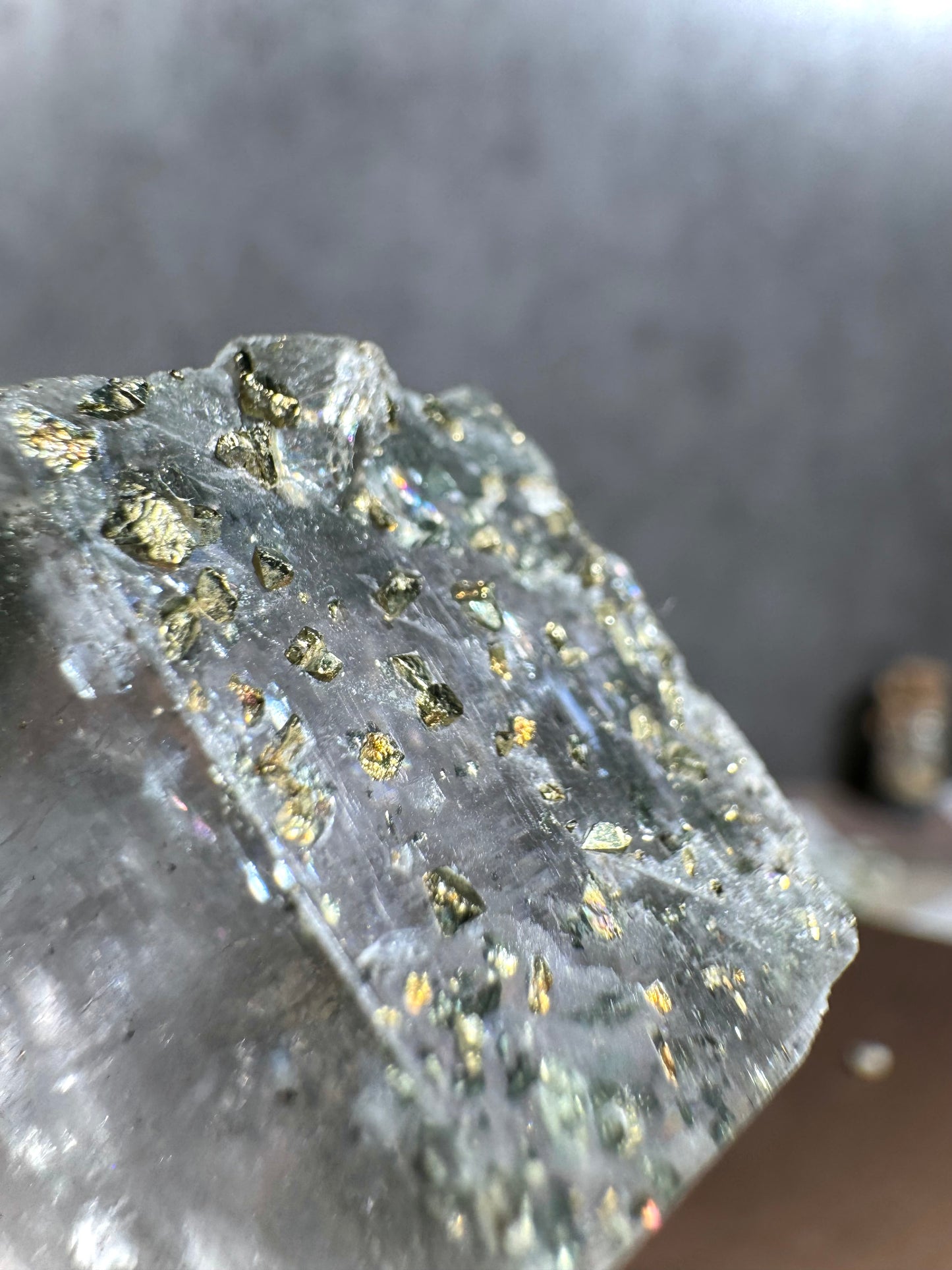 Gem Dolomite with Iridescent Chalcopyrite