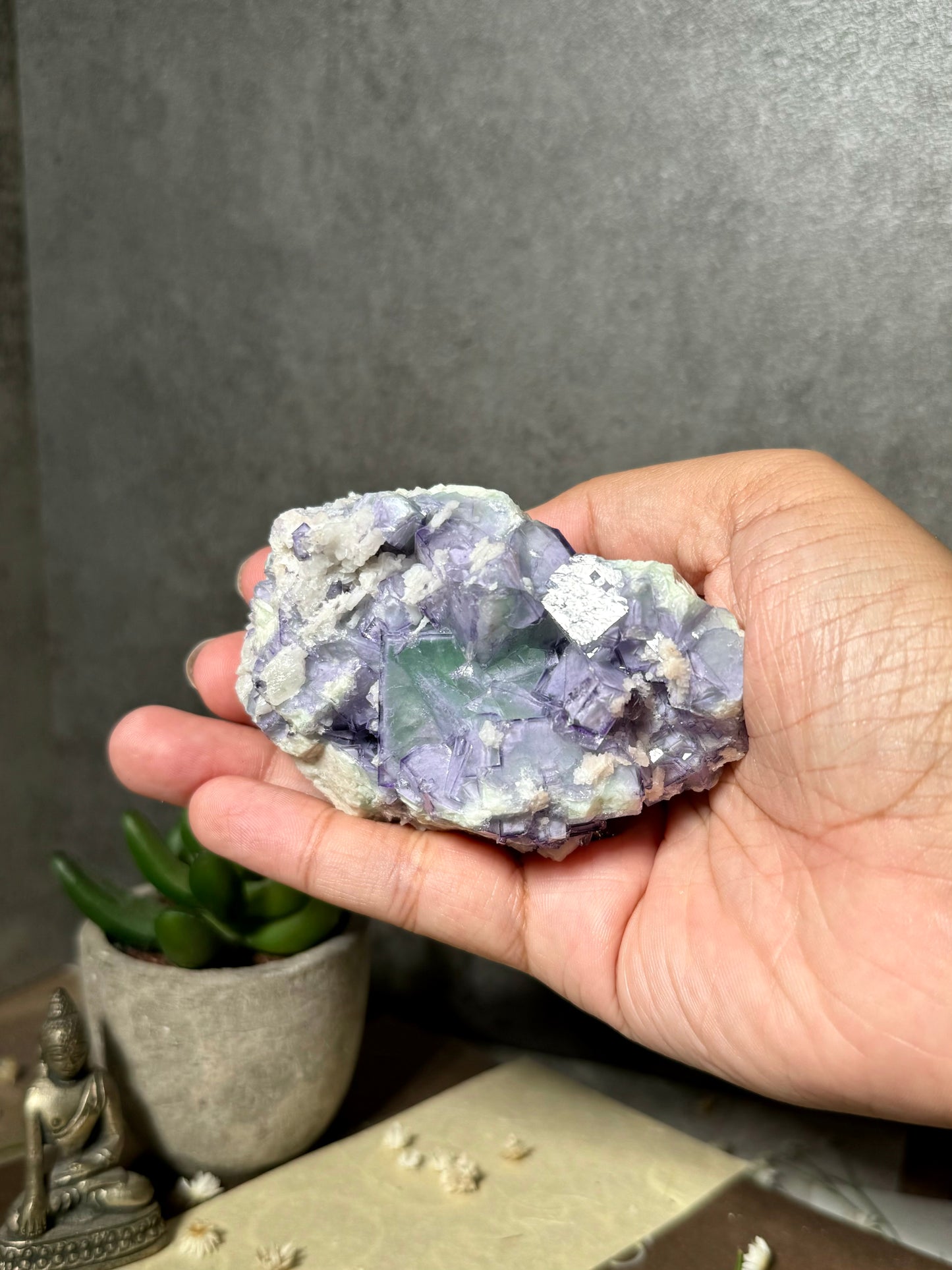 Porcelain Fluorite (Second Generation)