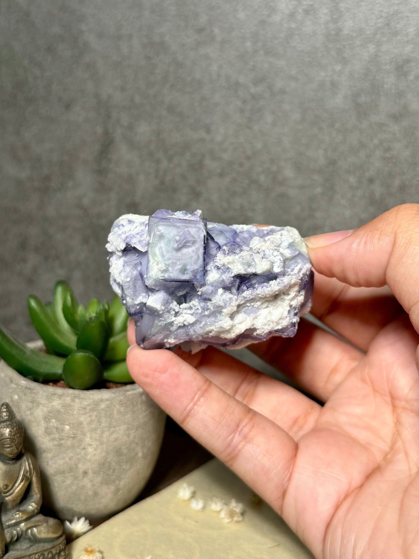 Porcelain Fluorite (Second Generation)