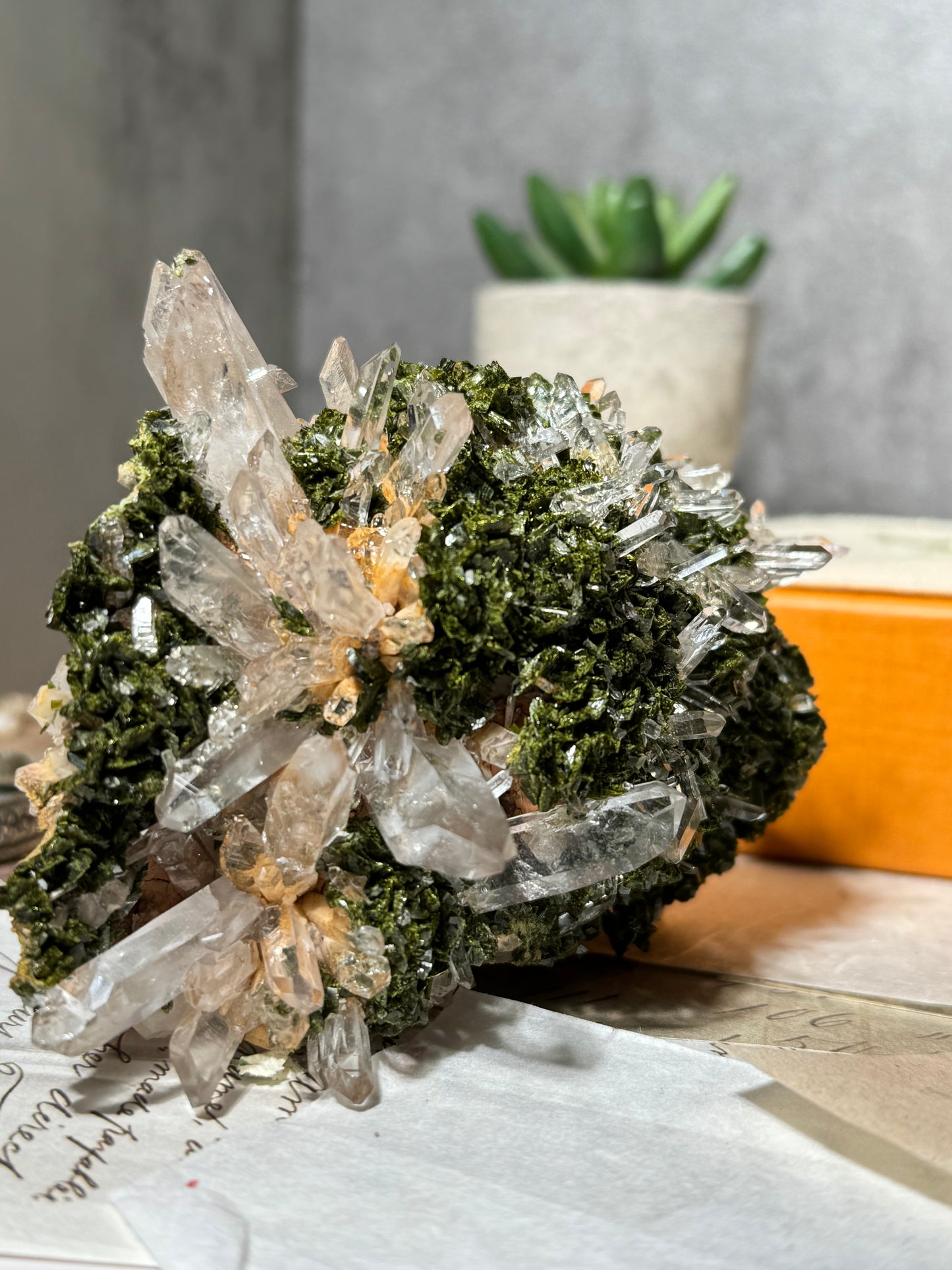 Quartz with Epidote