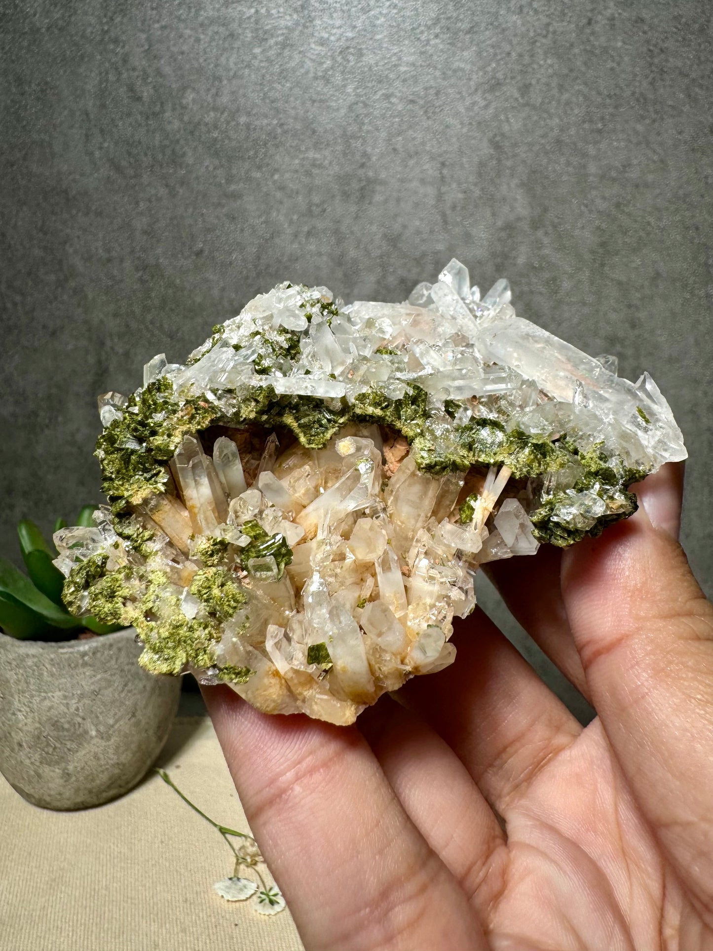 Epidote with Quartz