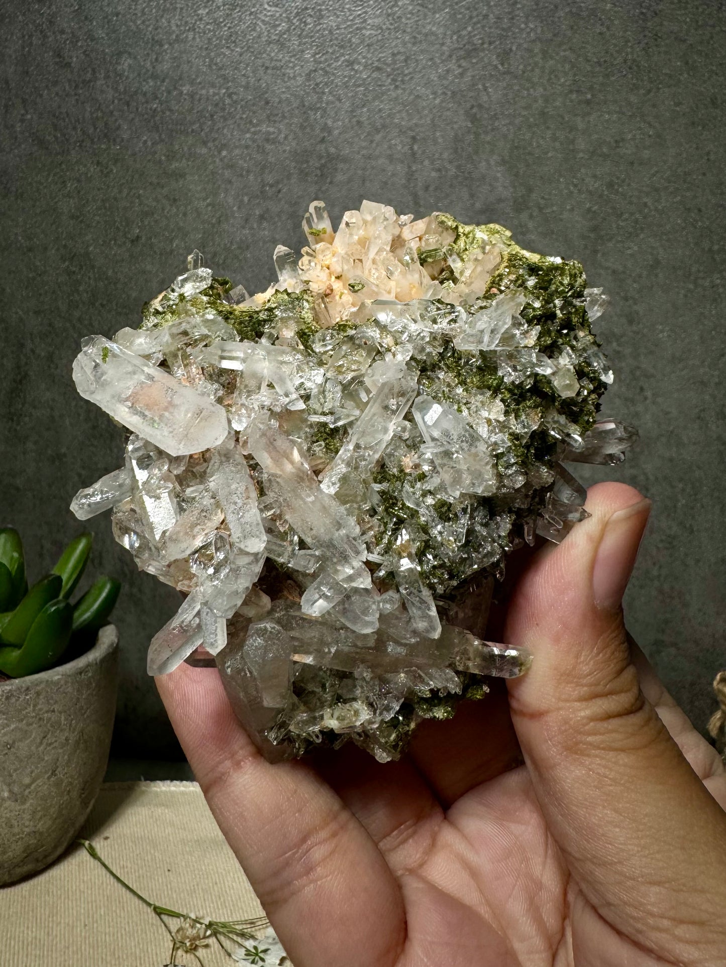 Epidote with Quartz