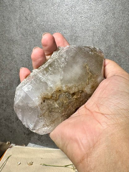 Quartz with slight Amethyst and Sepiolite