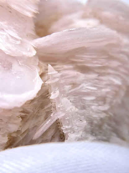 Pink Disc Calcite on Calcite