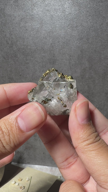 Gem Dolomite with Iridescent Chalcopyrite